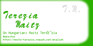 terezia maitz business card